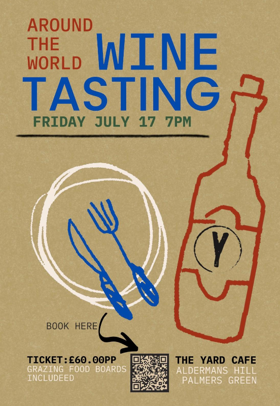 Around the World Wine Tasting, Friday 17th July 2026 at The Yard Café
