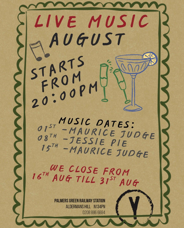 Live Music at The Yard Café — August 2026