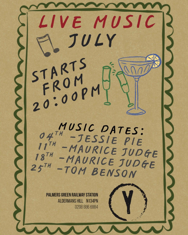 Live Music at The Yard Café — July 2026