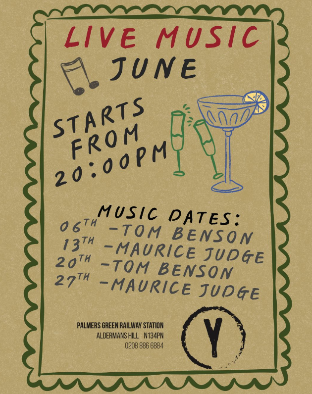 Live Music at The Yard Café — June 2026