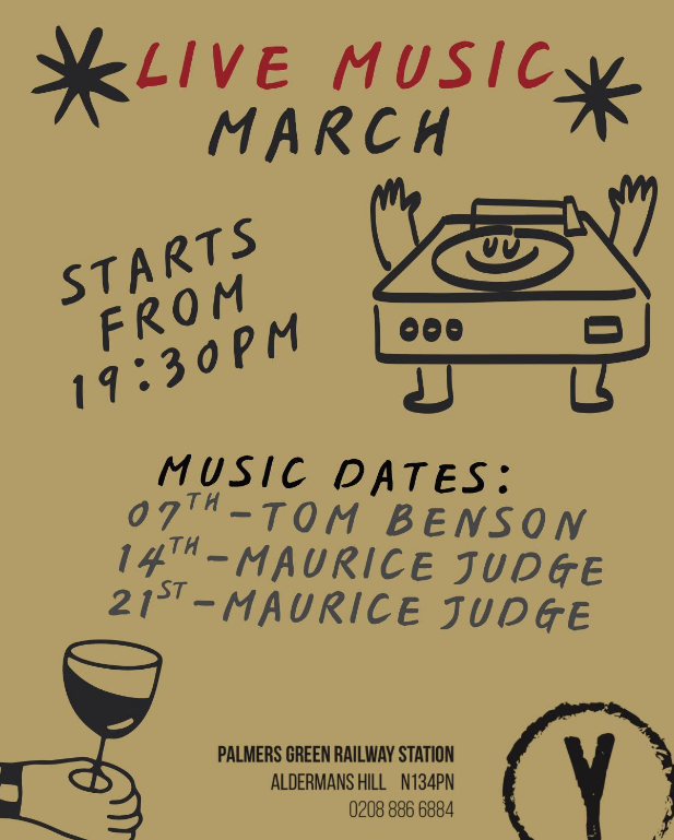 Live Music March at The Yard Café - March 2026